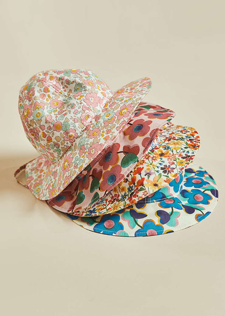 Cotton Sun Hat Made with Liberty Fabrics